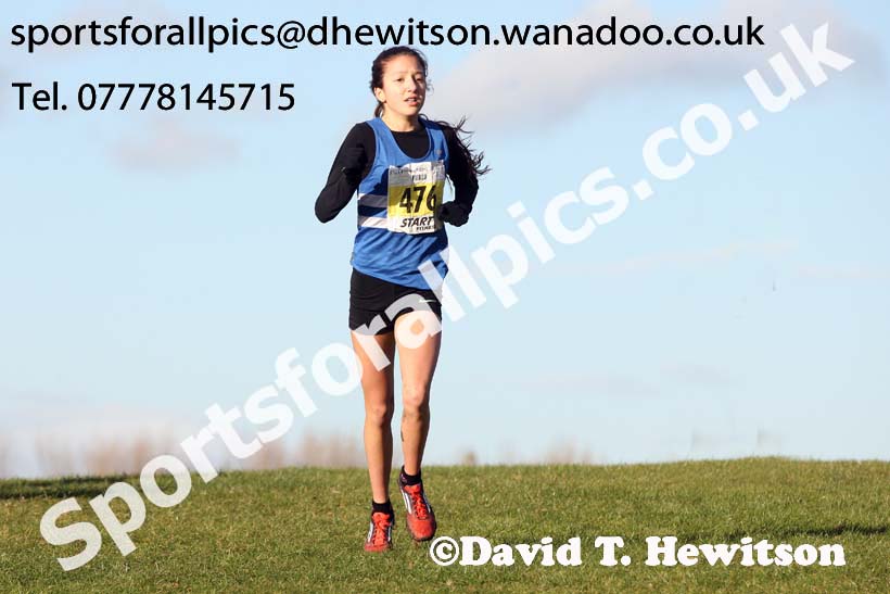 Girls under-15s Start fitness NEHL, South Shields. Photo: David T. Hewitson/Sports for All Pics